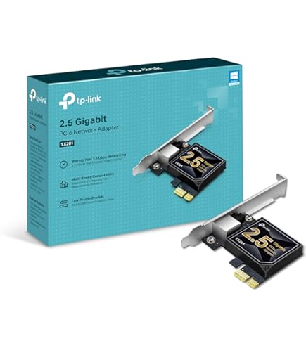CARTE ETHERNET PCIE 2 5 Gbit/s Adaptateur Réseau Transmission Stable