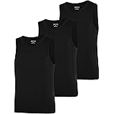 RIKUAOU Boys Compression Tank Tops Athletic Quick Dry Sleeveless Undershirts, Soft Tagless Base Layer Shirt for Kids Youth
