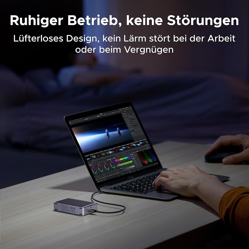 40Gbbps NVMe Gehäuse kompatibel mit Thunderbolt 4 bis zu 3848MB/s