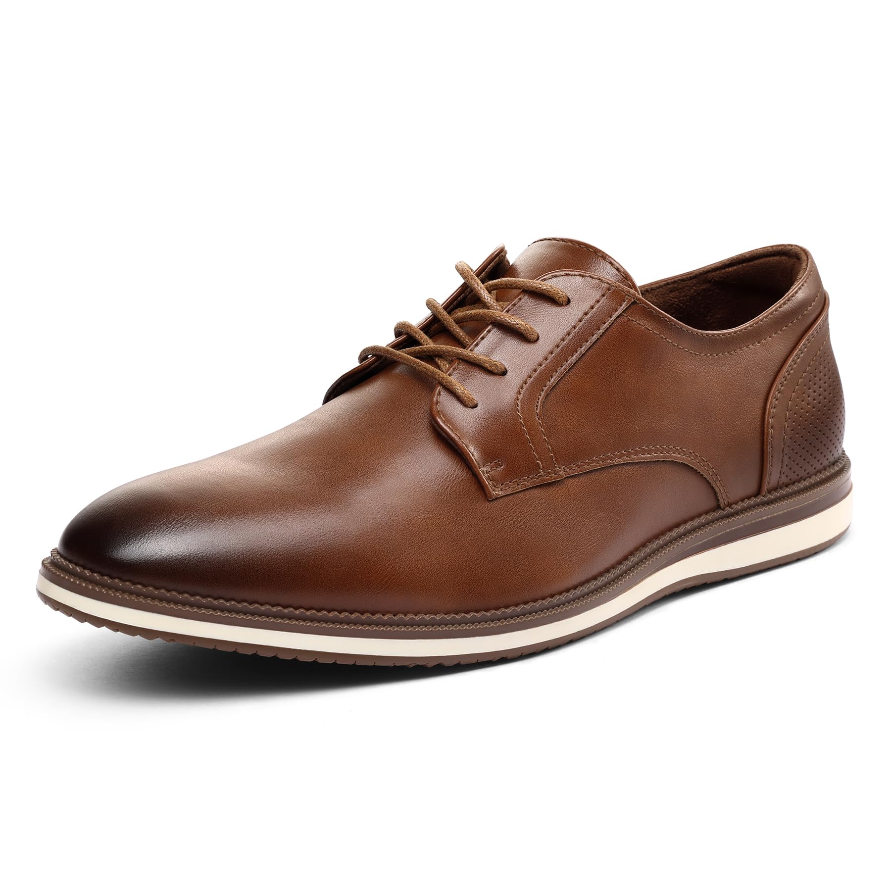 Photo 1 of MERIDOS Men's Casual Oxfords Dress Shoes Business Formal Sneakers Brown