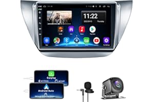 ELECTROSMART Android Car Radio for Mitsubishi Lancer 9 IX 2000-2010, Build in Wireless/Wire Carplay & Android Auto Support Bluetooth5.2, Back-up Camera,FM Stereo,SWC, 9 Inch IPS Touch Screen 4GB+64GB