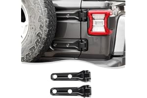 SQQP Tailgate Hinge Cover,Spare Tire Rear Door Bracket Cover Fit for 2018-2025 Jeep Wrangler JL JLU Sport X Sahara Rubicon (M
