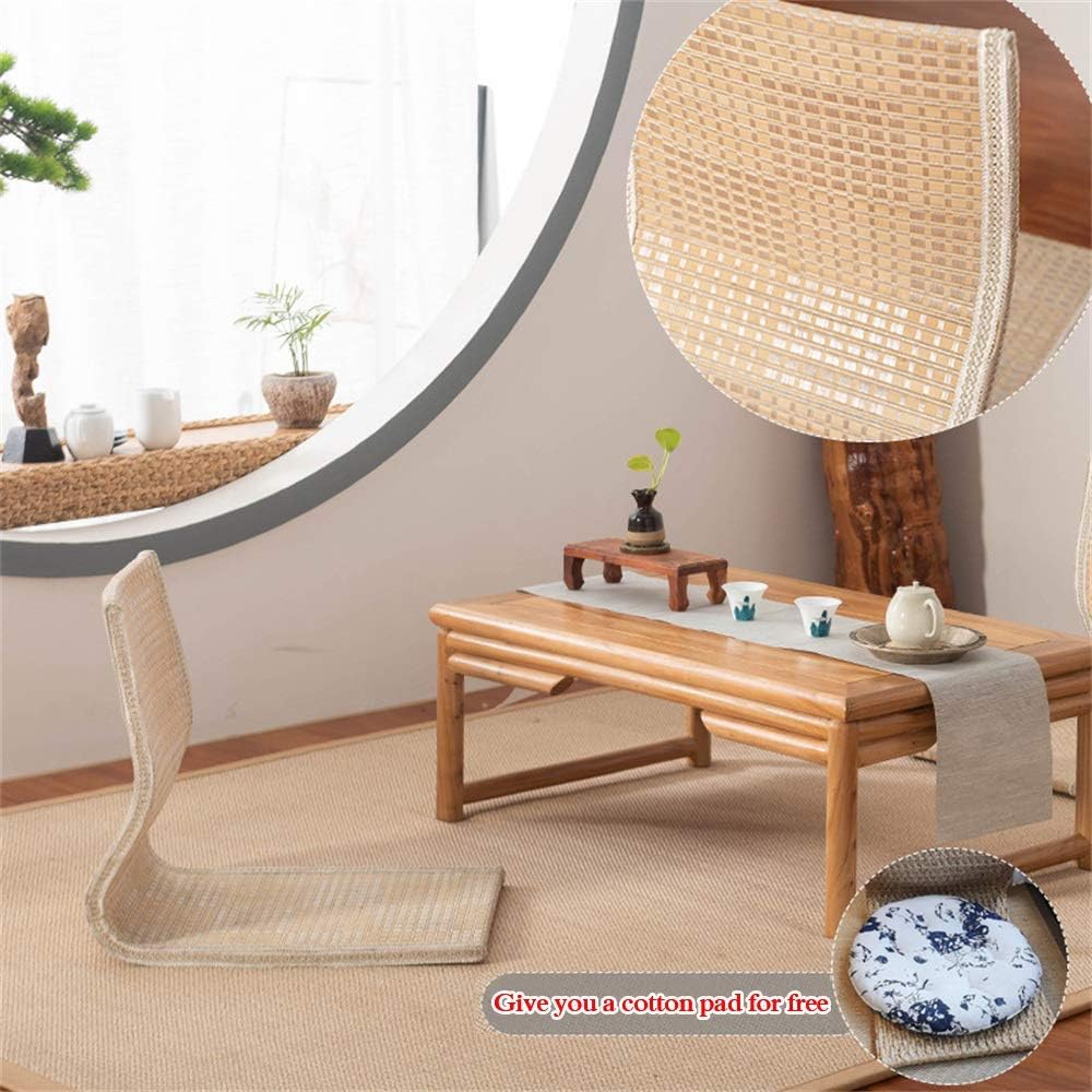 Floor Legless Chair Handmade Cattail Straw Japanese Sitting Living Room Furniture Asian Traditional Tatami Zaisu Chair Amazon Co Uk Sports Outdoors