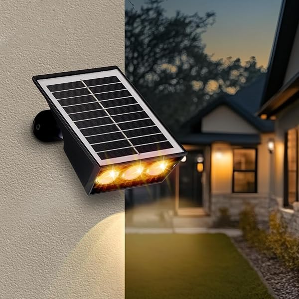 SOLAR SPOT LIGHTS OUTDOOR, RGB SOLAR LANDSCAPE SPOTLIGHTS IP65 WATERPROOF ADJUSTABLE LIGHT HOUSE LIGHTS COLORFUL SPOT LIGHT FOR YARD GARDEN PATHWAY (6)