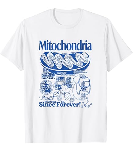 Amazon.com: Mitochondria Graphic T-Shirt, Science Biology Tee