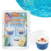 Bellar 30-Packs Pool Skimmer Socks Above Ground Pool Ultra Fine Mesh Screen Socks Inground & Above Ground Pools Reusable Filter Socks for Pool Skimmer Turbo Dog Hair Catcher for Pool Skimmer Baskets