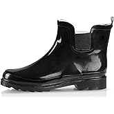 NORTY - Womens Ankle Rain Boots - Ladies Waterproof Winter Spring Garden Boot runs ½ size large