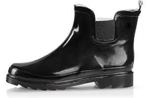 NORTY - Womens Ankle Rain Boots - Ladies Waterproof Winter Spring Garden Boot runs ½ size large