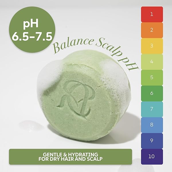 ALICE CARES MOISTURIZING SHAMPOO BAR FOR DRY & FRIZZY HAIR – WITH GREEN TEA, ALOE VERA & ROSEMARY OIL – SOLID, PH-BALANCED & SULFATE-FREE – ZERO WASTE, TRAVEL-FRIENDLY