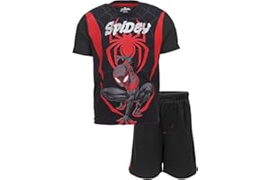 Marvel Avengers Captain America Iron Man Venom Hulk Cosplay Athletic T-Shirt and Shorts Outfit Set Toddler to Little Kid