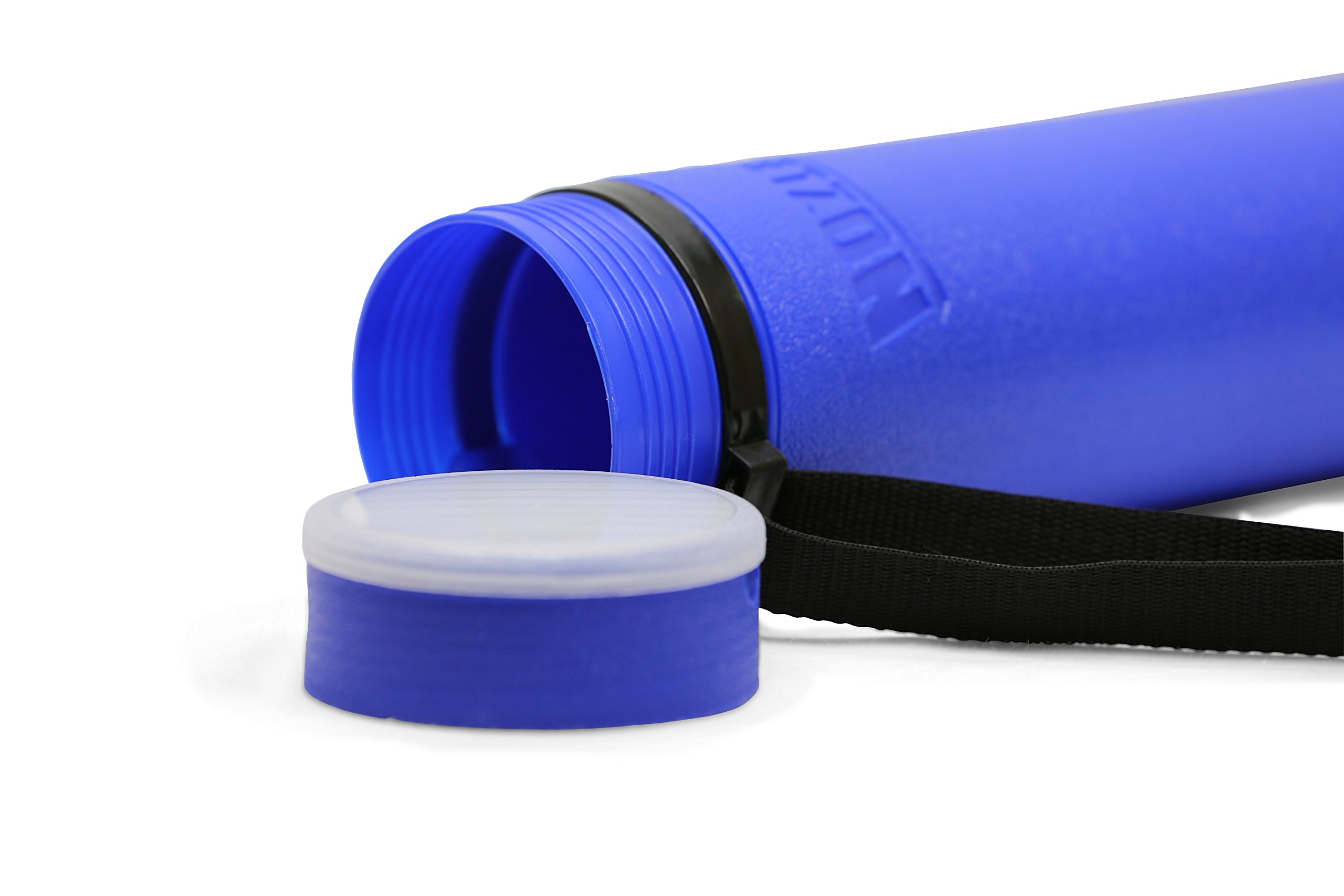 Buy Nozlen Document Poster Tube Blue Plastic Storage Tube Expands