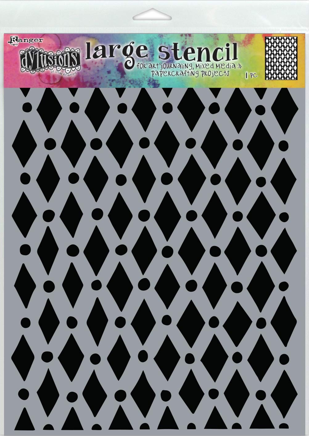 Dylusions Stencils JSTR, Court Jester, One Size