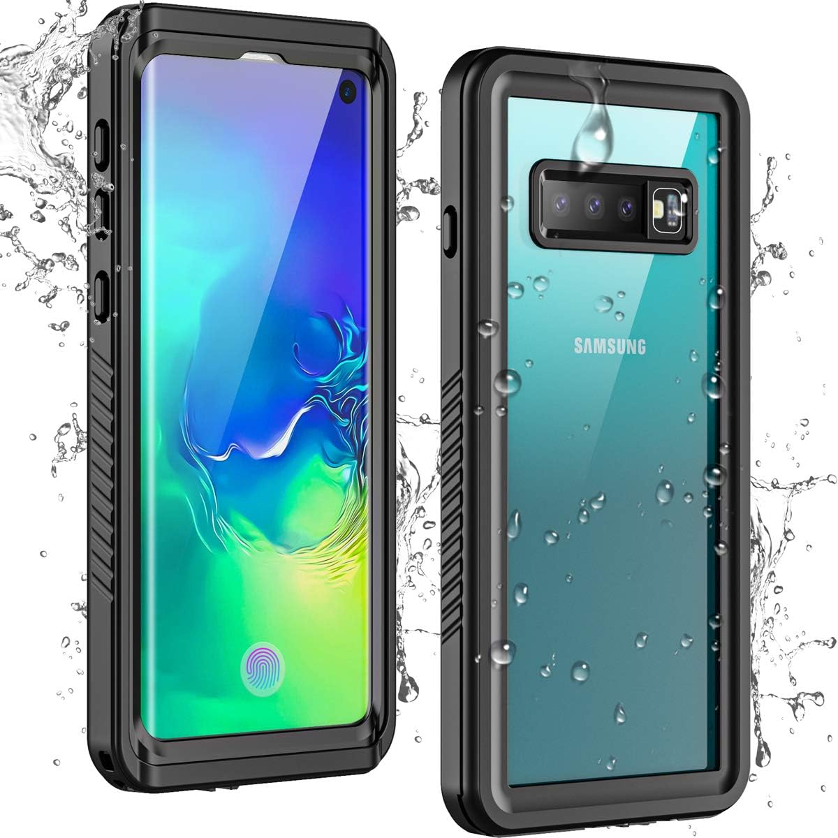 Temdan Samsung Galaxy S10 Waterproof Case with Builtin