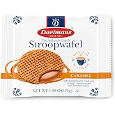 Daelmans Caramel Stroopwafels, Dutch Waffle Cookies - 8 Pack, 1.38 Oz Each | Authentic Made In Holland, 8 Stroopwafels Per Box, Certified Kosher Dairy, Individually Wrapped