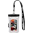 geckobrands Float Phone Dry Bag with Arm Band - Floating Watertight Dry Bag Phone Pouch, Fits Most iPhone and Samsung Galaxy Models White