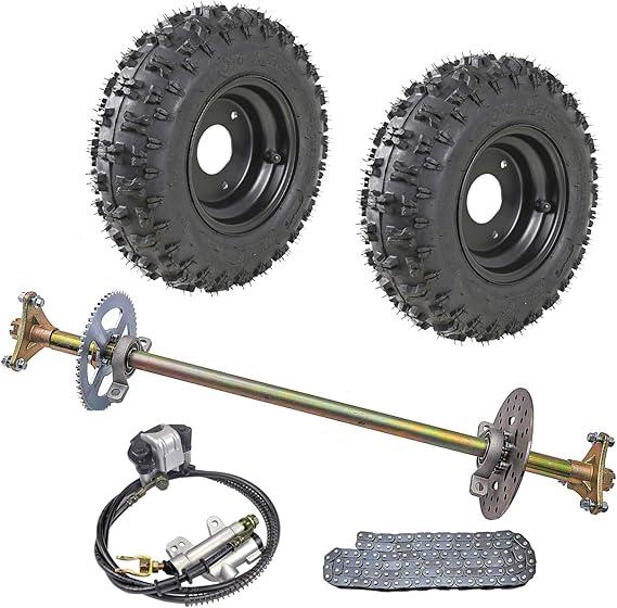 WPHMOTO Go Kart Rear Axle Assembly Complete Wheel Hub Kit & 4.106