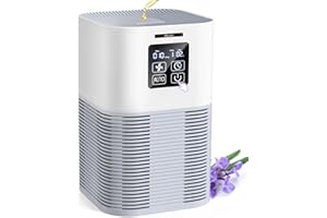 Очиститель воздуха, домашний очиститель воздуха для большой спальни площадью до 600 кв. Футов, воздушный фильтр VEWIOR H13 True HEPA с ароматной губкой