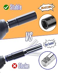 7 Spline Lug Nut Key, 1/2" Drive Impact Socket Fit