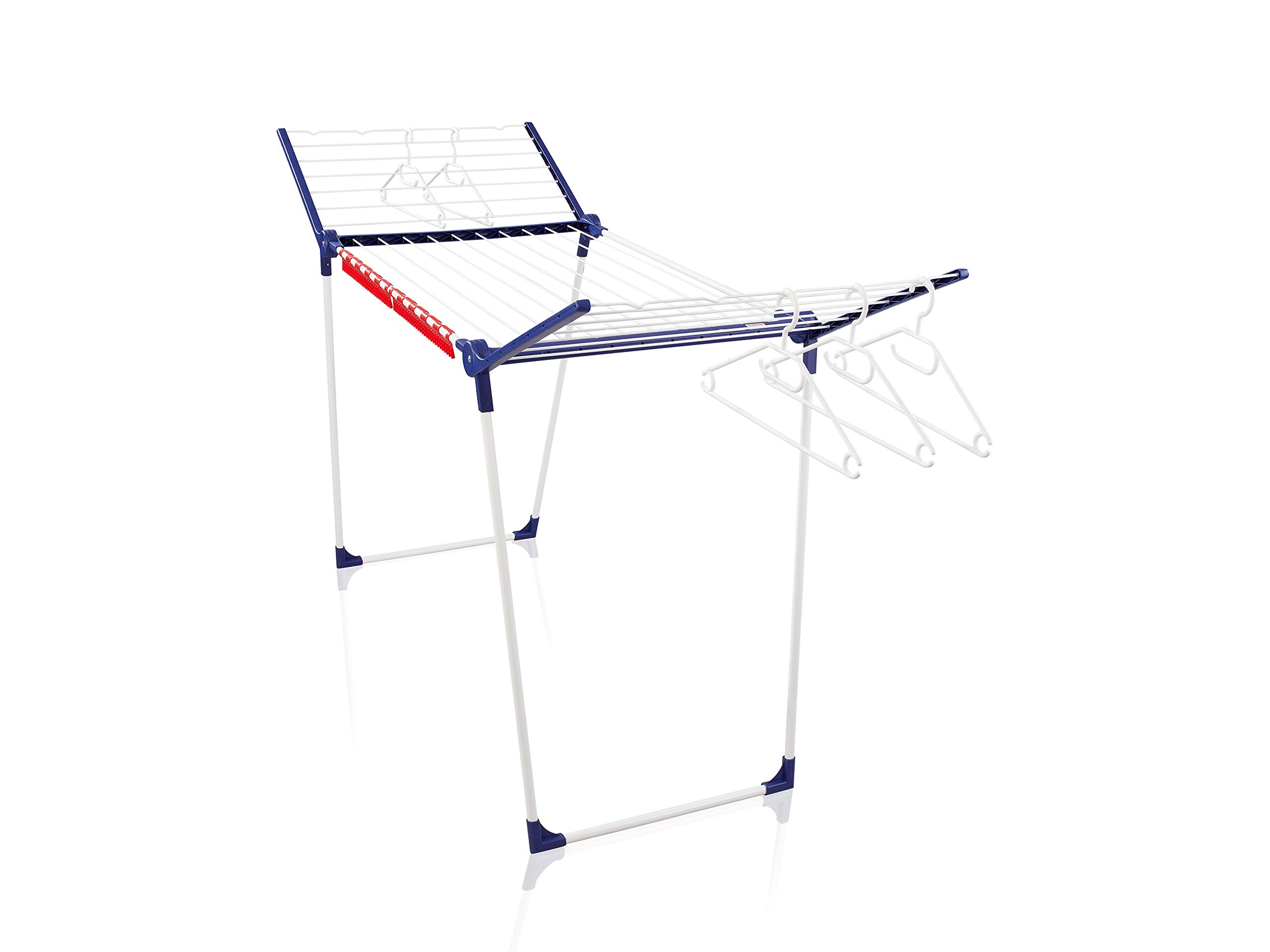 Leifheit Pegasus 200 Solid Standing Clothes Airer, Foldable Clothes Rack for Outdoor & Indoor, 20 m Clothes Horse with Hangers and Peg Bag โ image 1