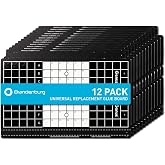 Brandenburg Easy Count Universal Glueboard for Insect Light Traps, 12 Pack | OEM Black Glueboard Replacement For Fly Lights With Easy Count Grid For Professional Insect Monitoring And Control