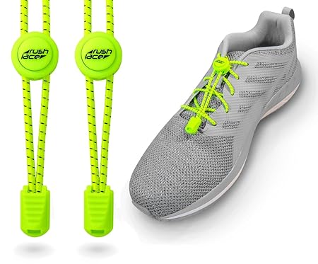 Rush Lace - Elastische Schnürsenkel mit Schnellverschluss - in 10 Farben - Schnellschnürsystem für einen idealen Sitz und per