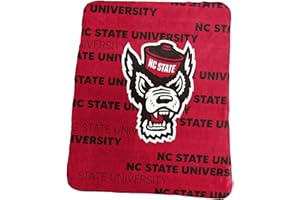 Logo Brands NCAA Classic Fleece Throw Blanket -50” x 60” Ultra-Soft Game Day Blanket with Bold Team Colors & Logo – Cozy College Team Bedding for Fans & Alumni