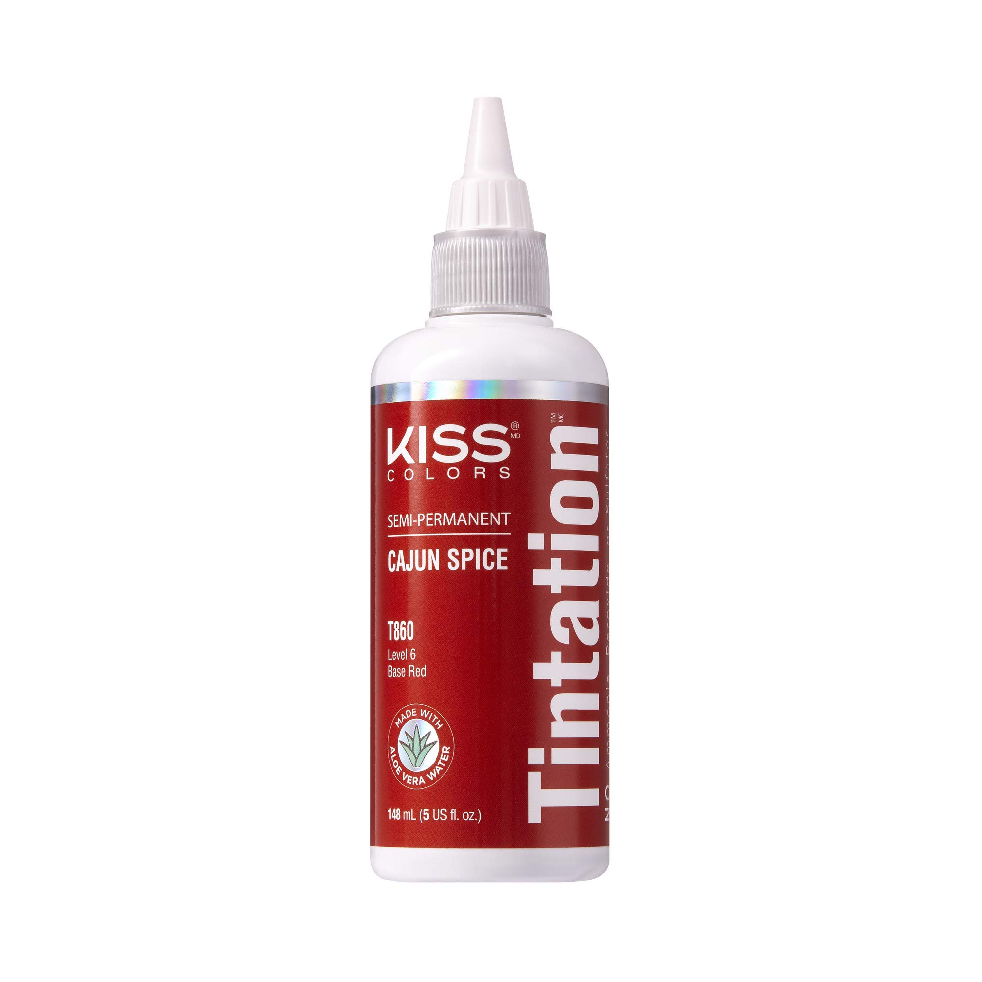 Kiss Tintation Semi Permanent Hair Colour With Argan Oil, Aloe Vera - Cajun Spice T860