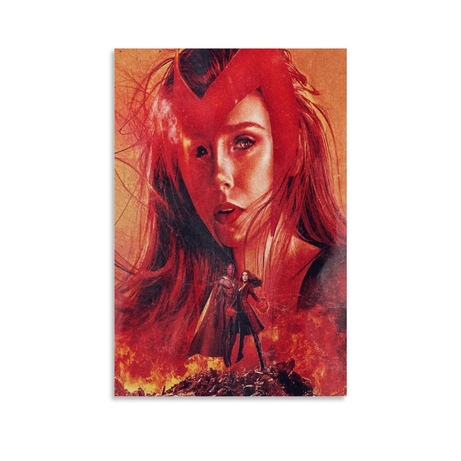 DRAGON VINES WandaVision Wanda Maximoff Scarlet Witch Elizabeth Olsen Poster Hd Print Picture Poster