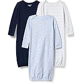 Amazon Essentials Unisex Babies' Long Sleeve Sleeper Cotton Gown