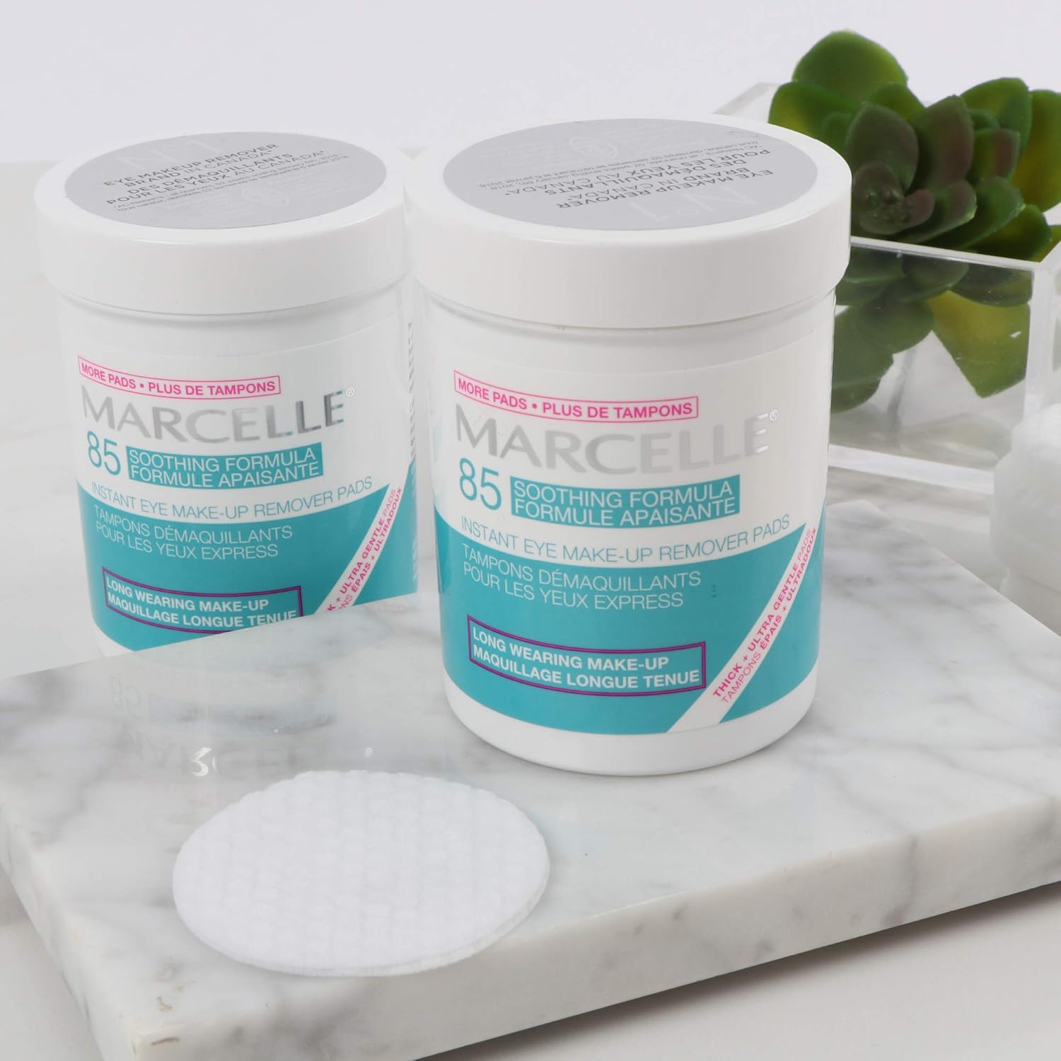 Marcelle Instant Eye Makeup Remover Pads, 85 Pads : Beauty