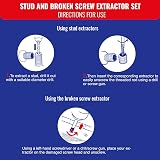 Tivoly Damaged Screw Extractor Set 5 HCS + 1 X-Out N2 M4–M18 Screws Studs view 3