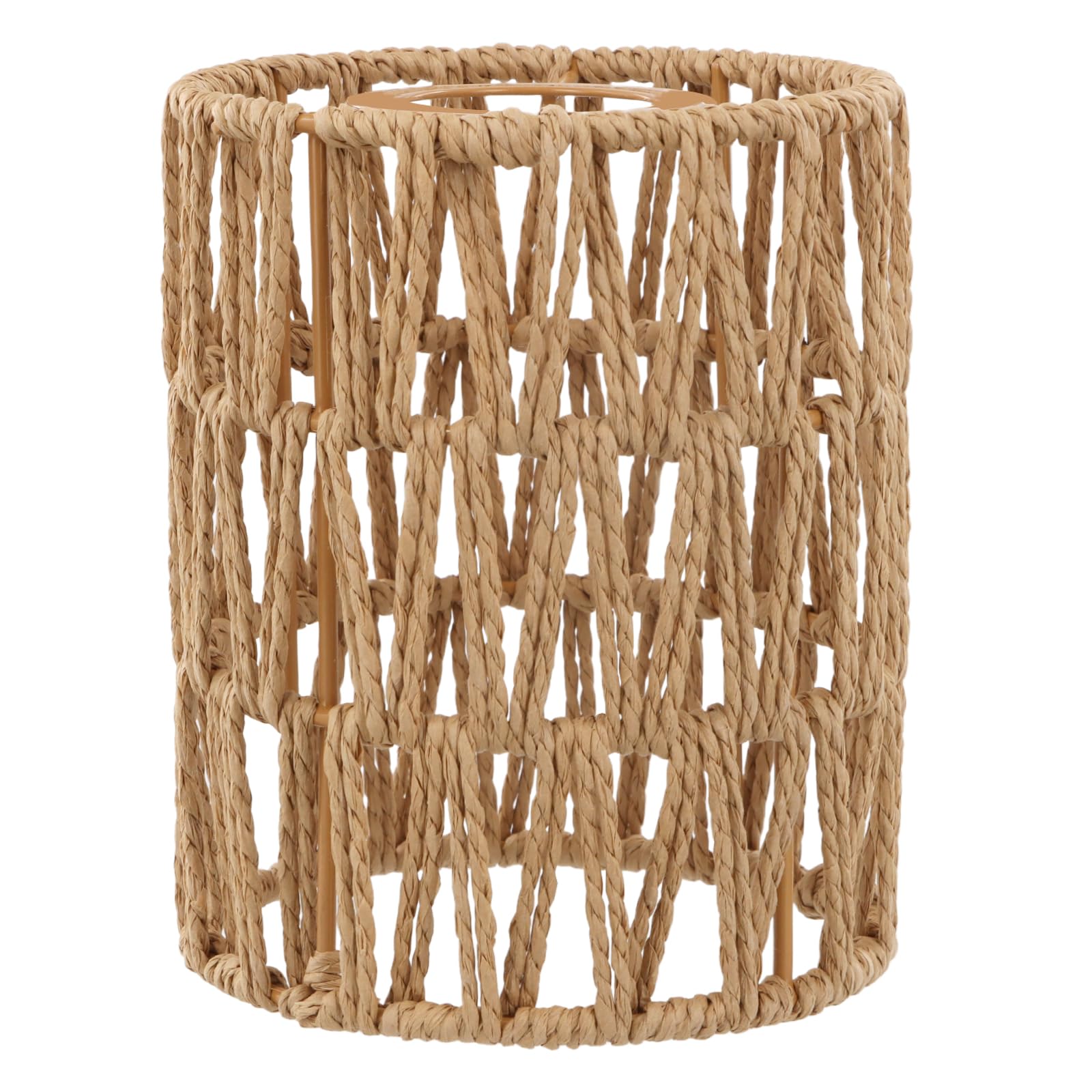 Handwoven Rattan Lampshade - Boho Lampshade,Replacement Lampshade for Pendant Lights,Wall Sconces,Lampshades Ø 12cm for Floor Lamps - Natural Rattan Light Cover for Living Room,Bedroom (1)