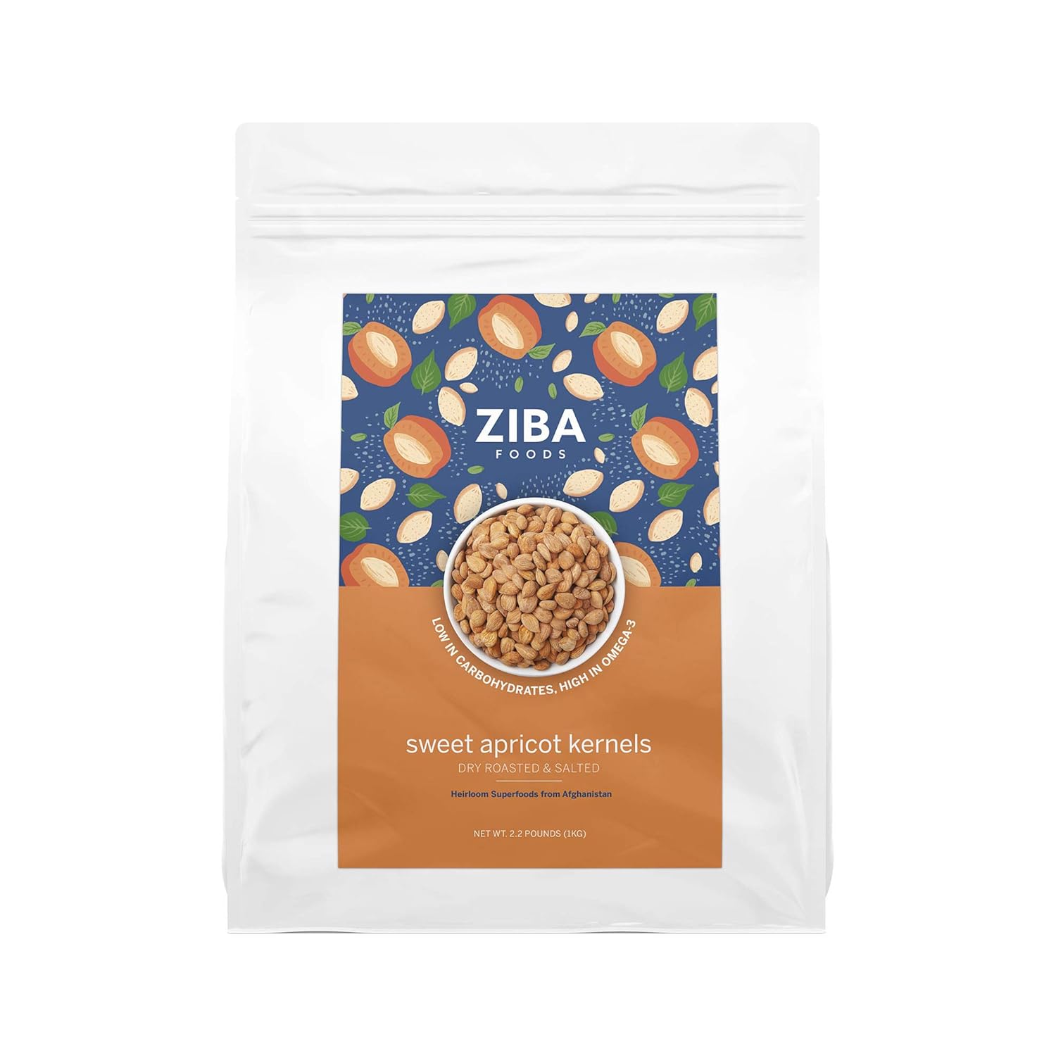 Ziba Foods WIld Grown Sweet Apricot Kernels NonGMO