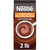 Nestle Hot Chocolate Mix, Dark Chocolate Flavor Hot Cocoa, 2 lb Bulk Bag | Hot cocoa beverage mix; just add hot water; whipper mix; ideal for offices, hospitality and self-serve beverage stations