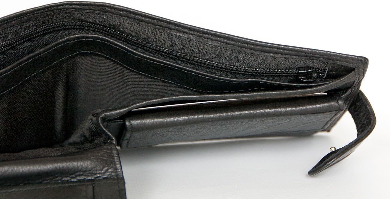 Women's Dark Brown Genuine Leather Wallet - Minimalist Logo-Free Design - View #2