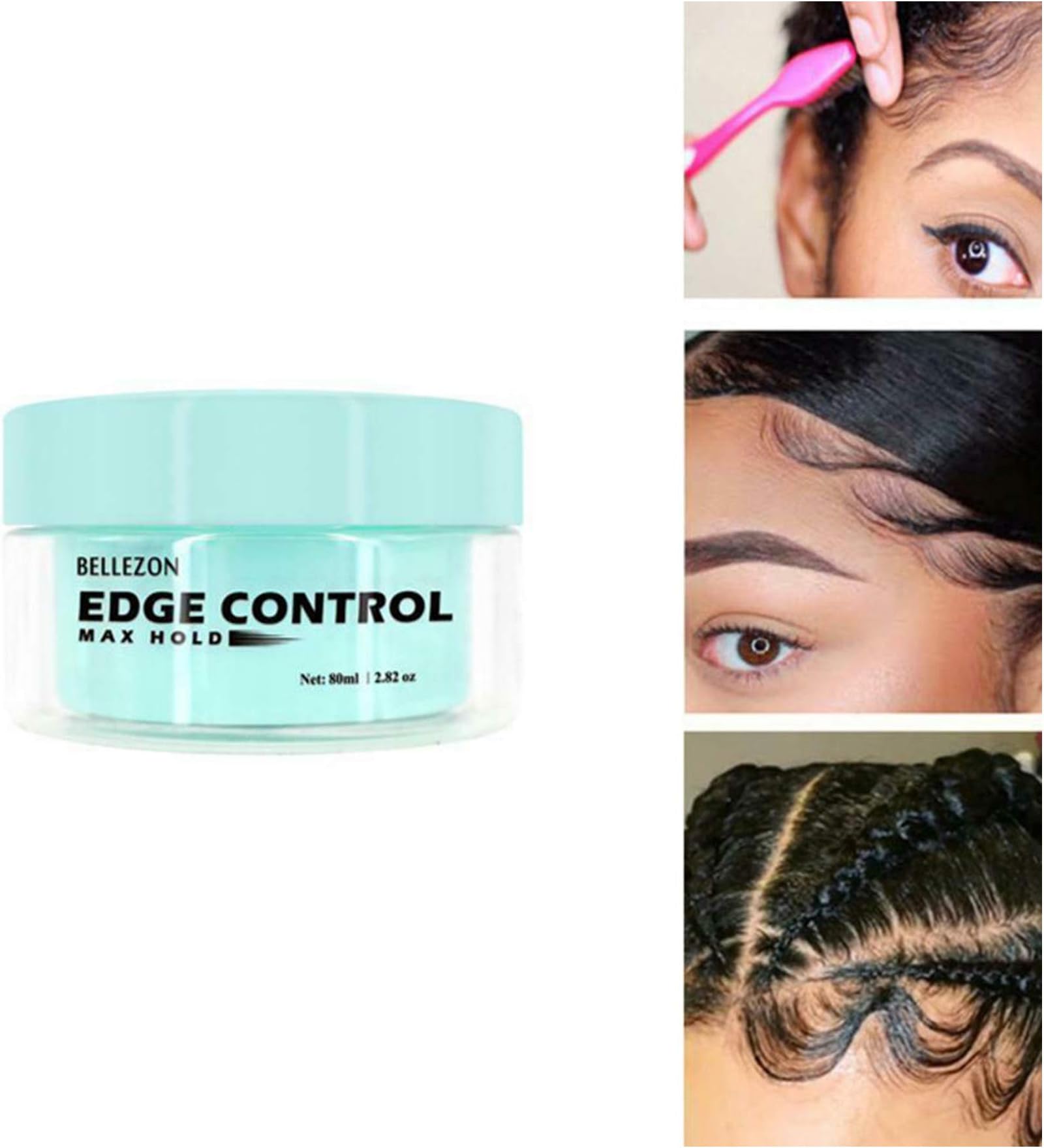 Hair Oil Wax Cream MAX Strength Edge Control, Hair Styling Cream Smooth All Day Hold & Style Hair Oil Wax Cream Boundary Hair Styling Cream Broken Hair for Edge and Braid Control (Blue)