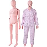 VEVOR Nursing Training Manikin, Female Life Size Demonstration Human Manikin for Nursing Training, Multifunctional Education Teaching Model Supplies, PVC Anatomical Mannequin Body Care Simulator Model