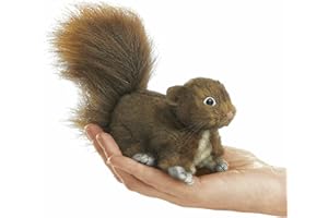 Folkmanis Mini Red Squirrel Finger Puppet Multi-colored, 1 EA