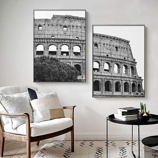 Amazon.com: Black and White Wall Art Italy Colosseum Posters and Prints