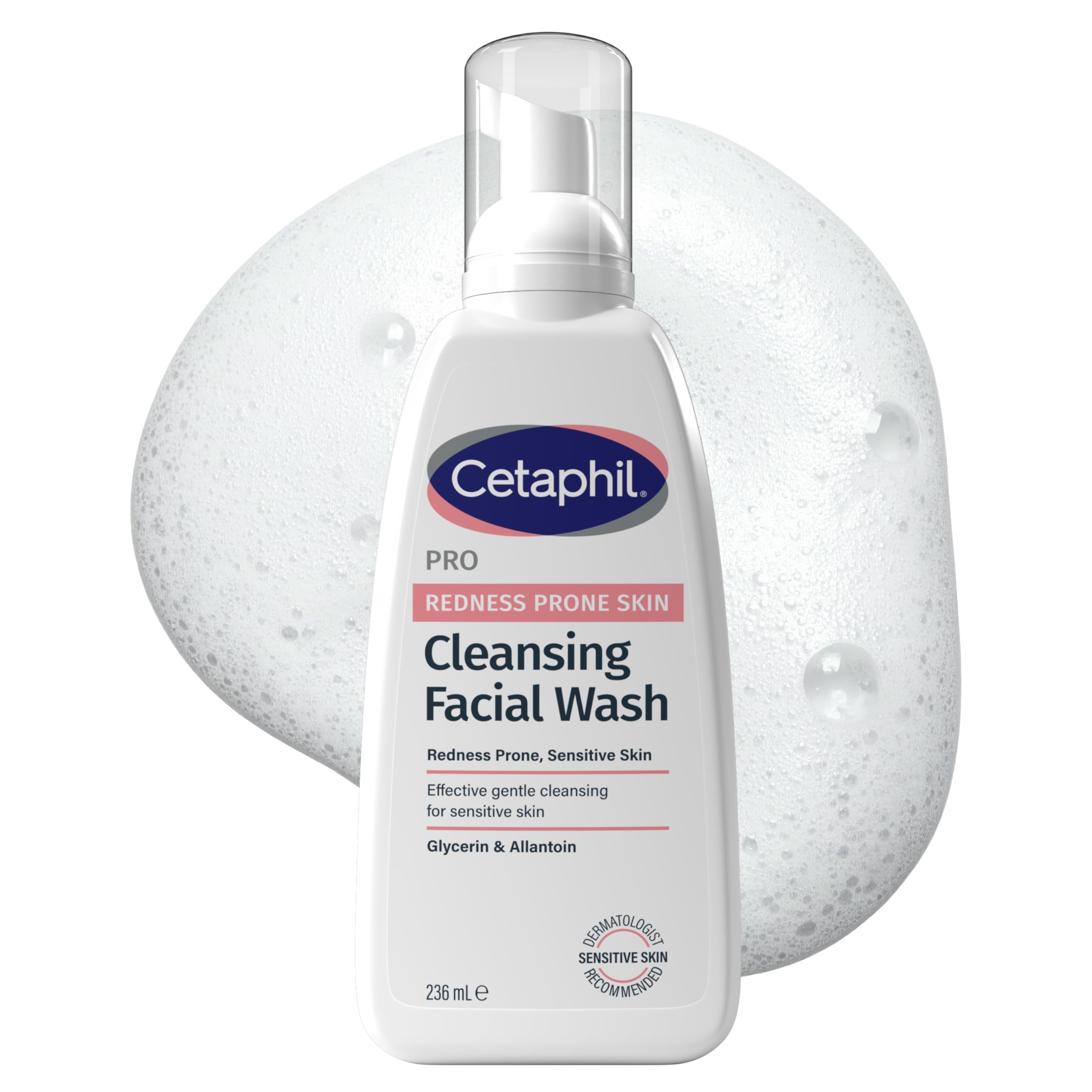 Cetaphil Face Wash, 236ml, PRO Cleansing Facial Wash, For Sensitive & Redness Prone Skin,packaging may vary