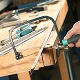 Eclipse 70-CP1RSF Coping Saw Soft Feel Handle Steel Frame Blade Adjustment view 2