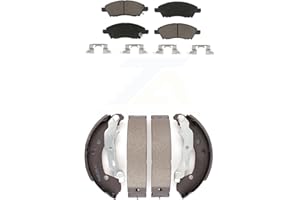 Transit Auto Front Rear Ceramic Brake Pads And Drum Shoes Kit Replacement For Nissan Versa Note Micra KCN-100353