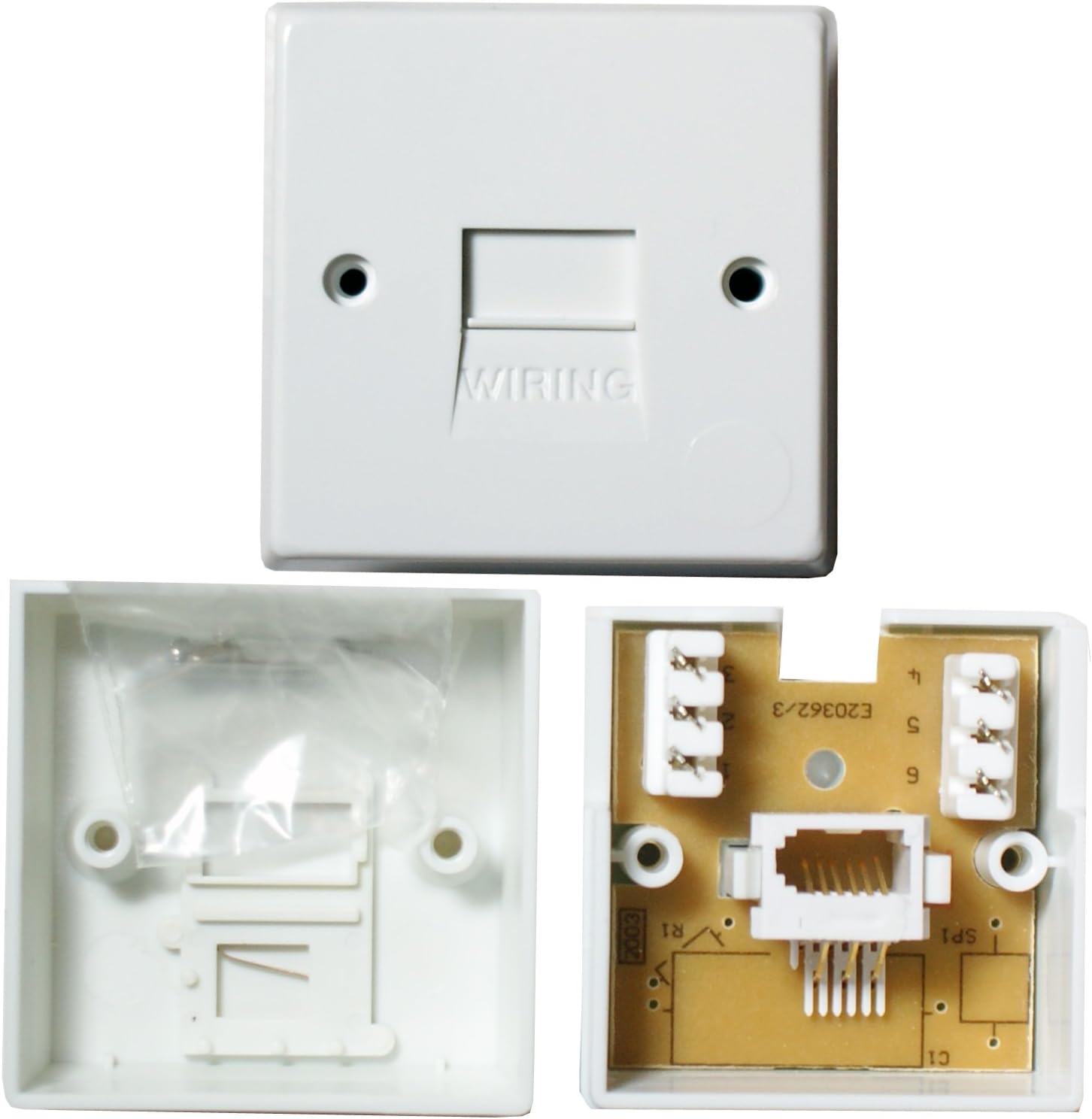 Mini BT Telephone/Phone Line Master Socket IDC Terminals Surface