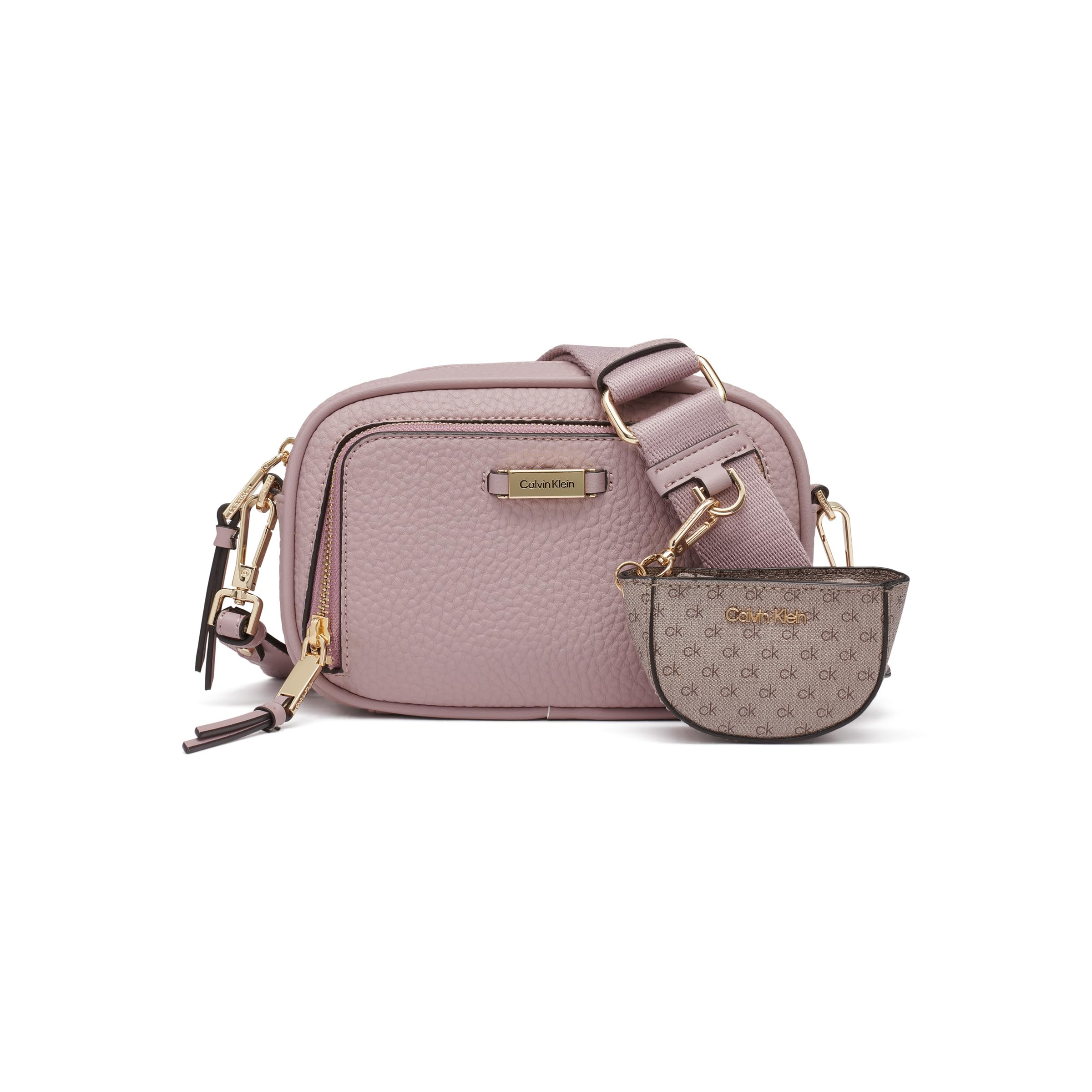 Calvin Klein Zulle Organizational Camera Bag Crossbody, Pink Thistle, One Size
