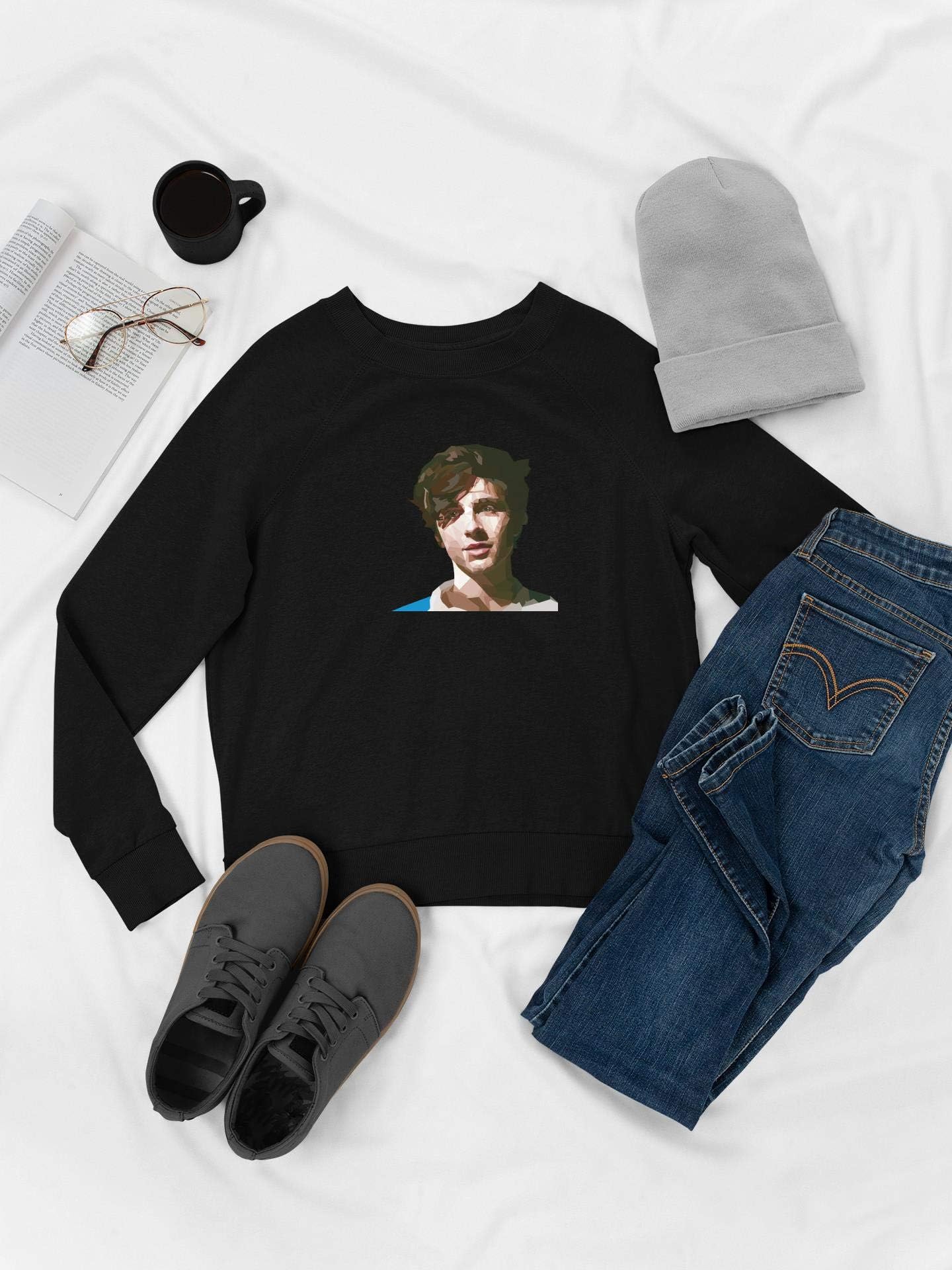 APPLETEE - Timothee chalamet Shirt-01 ST1_091 Sweatshirt Soft Warm Comfortablefor, Men Women, Christmas, Valentine
