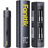 Fanttik S1 Pro Electric Screwdriver, Power Screwdriver | 16 S2 Steel Bits, 3 Torque Settings, Max 6 N.m, 2000mAh Battery, LED Light &amp; 1/4''Hex, Ideal Tool for Furniture &amp; Gaming PC