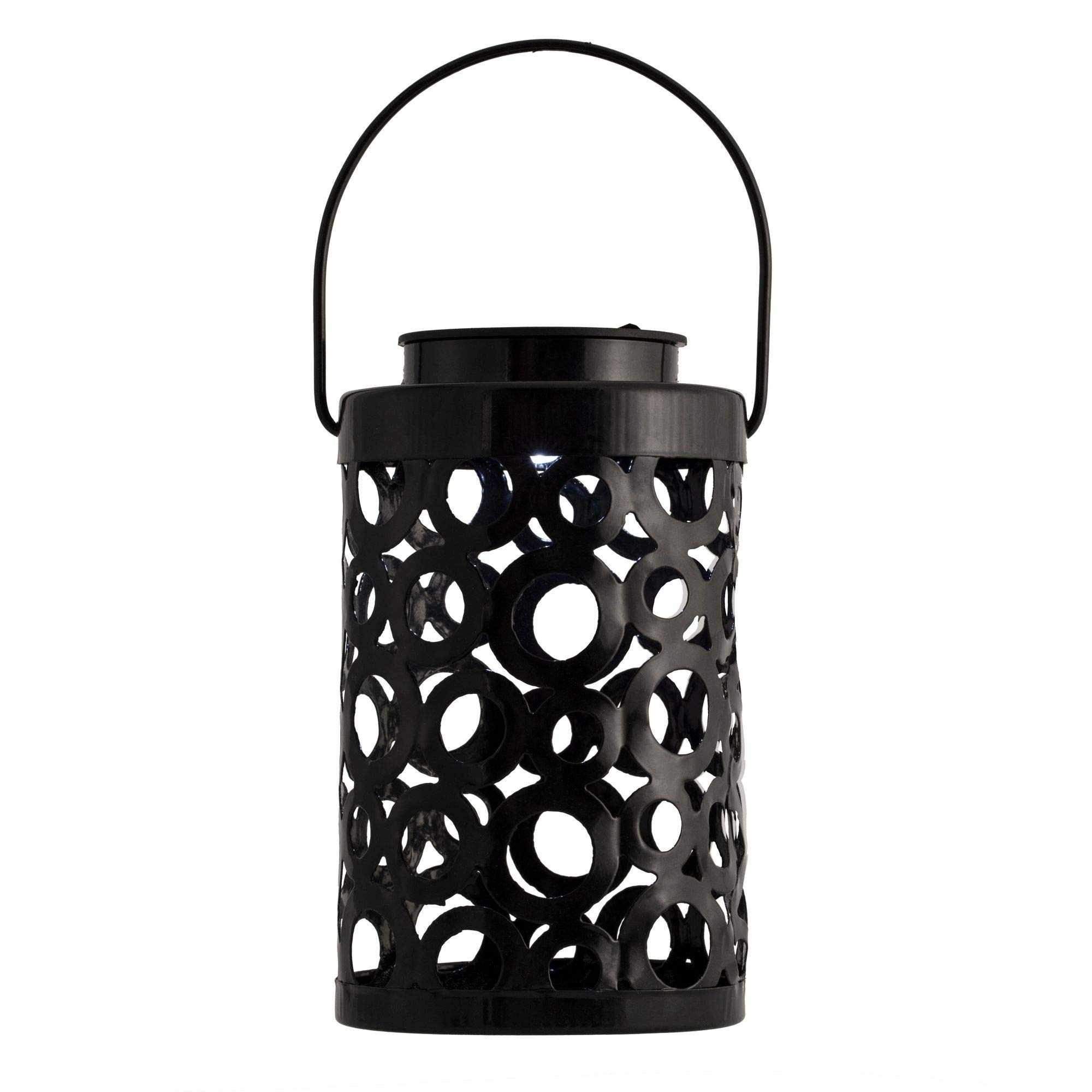 Pauleen 48063 Sunshine Mind Solar Lantern in Black for Outdoor use – Balcony or Garden, Metal, 0.006 W