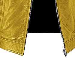 SWJGLITTR Men Slim Fit Motorcyle Leather Jacket