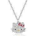 Hello Kitty Sanrio Pave Pendant Necklace 16"+3" - Official License Necklace Jewelry