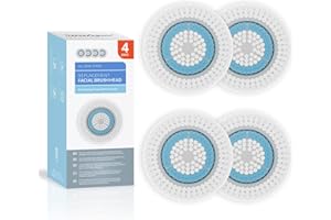 Brushmo Brush Head Replacements Compatible with Clarisonic Mia 1, Mia 2, Mia Fit, Alpha Fit, Smart Profile Uplift and Alpha F
